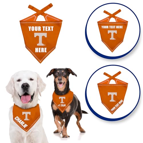 Personalized NCAA Tennessee Volunteers Dog Bandana - Large/X-Large