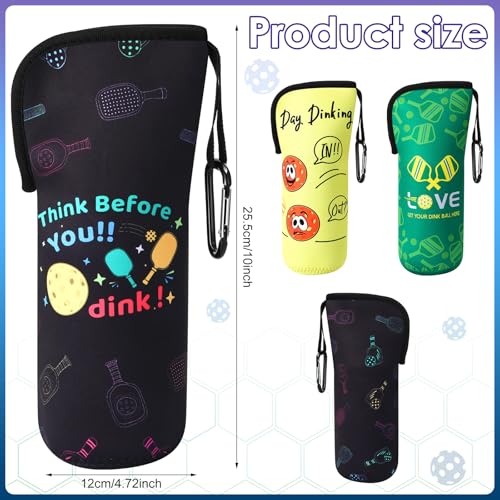 3 Pack Pickleball Ball Holder Bags Portable Storage for Court Play