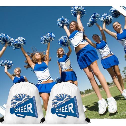 Kacctyen Blue Cheer Drawstring Backpack Pack of 24 – Team Gift, Sports & Activewear