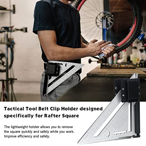 TOPOWN Rafter Square Belt Clip for 7In Rafter Square - Left and Right bidirectional Square Holster EDC Belt Tool Holster Compatible with Rafter Square Holder Clip On Belt The Fastest Quick