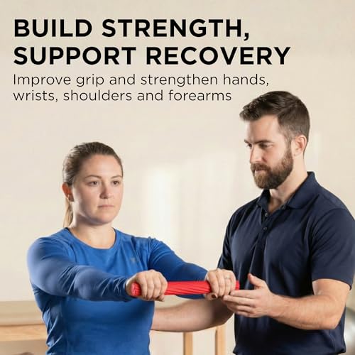 FlexBar Resistance Bar for Physical Therapy - Red - Light