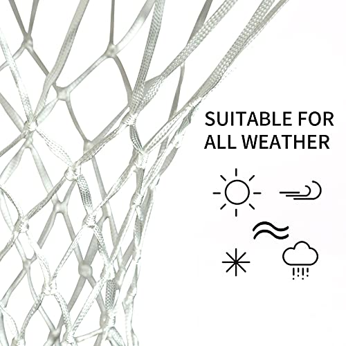 Basketball Nets Replacement - 12 Loops All-Weather Polyester, 2 Pack