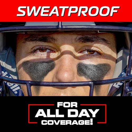 Anti-Glare Eye Black Sports Paint Sticks - 2 Pack for Football & Baseball