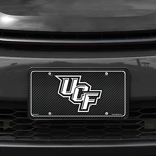 Central Florida Knights Metal License Plate - UCF Black & Team Color