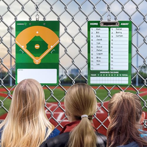 Baseball Dry Erase Coaches Clipboard - Double-Sided Whiteboard