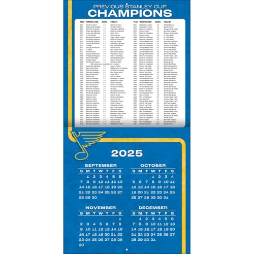 St. Louis Blues 2026 Wall Calendar - 12x12 Team Schedule
