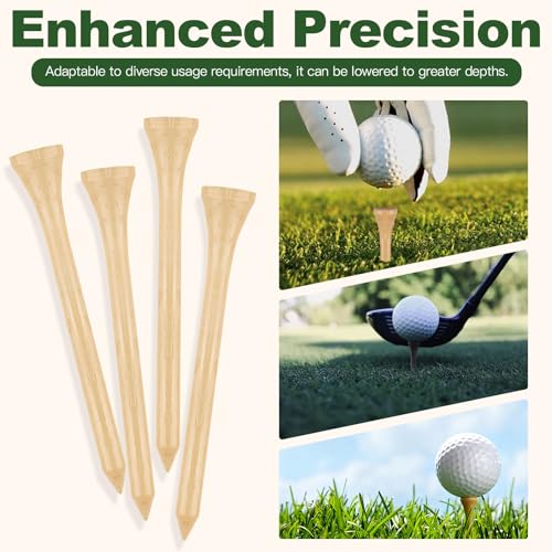 150PCS Biodegradable Bamboo Golf Tees - 2 3/4 Inch