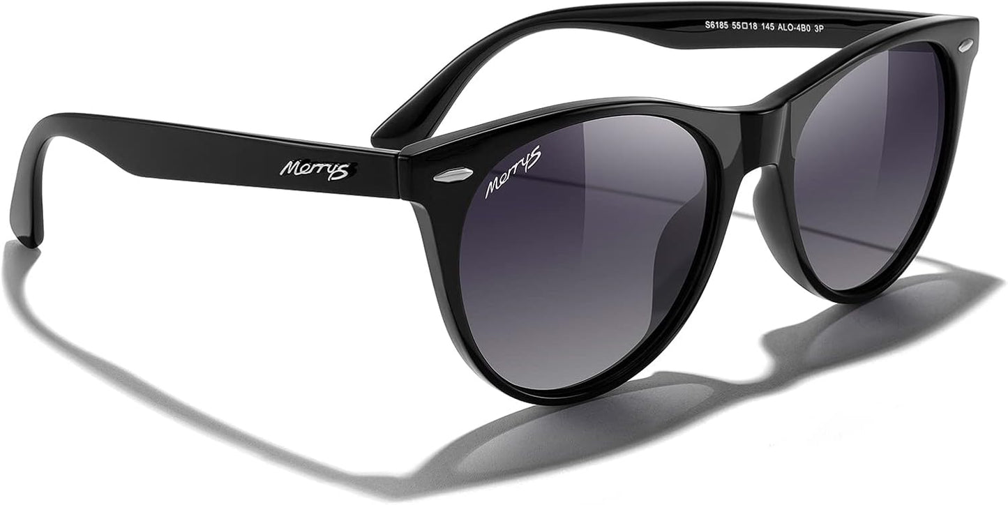 MERRY'S Retro Round Polarized Sunglasses - Trendy Women's Shades | Stylish S6185 Design