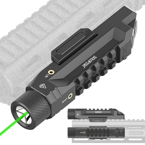 Solofish Green Laser Light Combo for Rifle - 1750 Lumens, M-LOK/Picatinny Mount