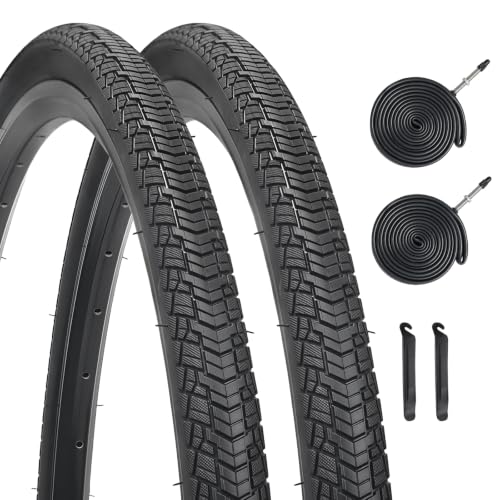 YILUXING 700x32C Bike Tire & Inner Tube Set for City & Hybrid Bikes
