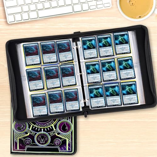 MTGPRO Purple 9-Pocket Card Binder Holds 720 Cards for Trading & Gaming Cards