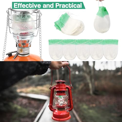 10 Pcs Thorium-Free Gas Lantern Mantles for Outdoor Camping Lamps