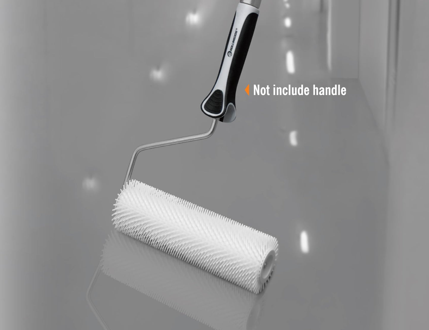 ROLLINGDOG 9 inch Spike Roller for Epoxy- Epoxy Spiked Roller Cover for Self Leveling Concrete,Spiked Screeding Compound Roller Cover for Cement Concrete Paint