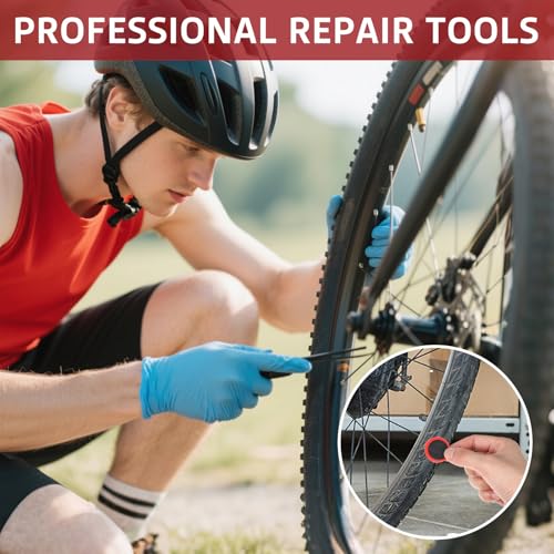 96 Pcs Bicycle Tire Repair Patch Kit - Rubber Puncture Patches