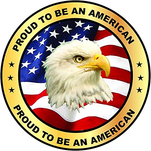 Proud to Be an American Eagle Sticker - 3 Inch Patriotic Decal