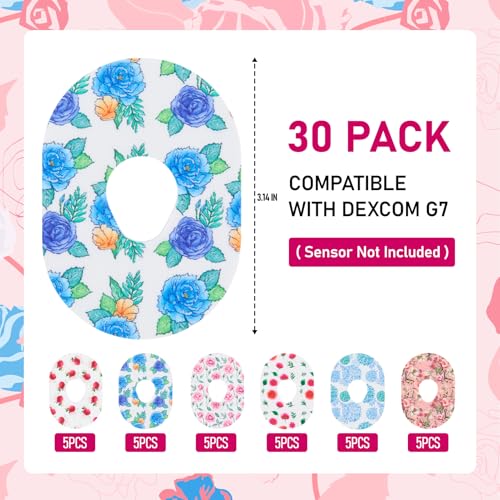 Dexcom G7 Adhesive Patches - 30 Waterproof Skin-Friendly Designs