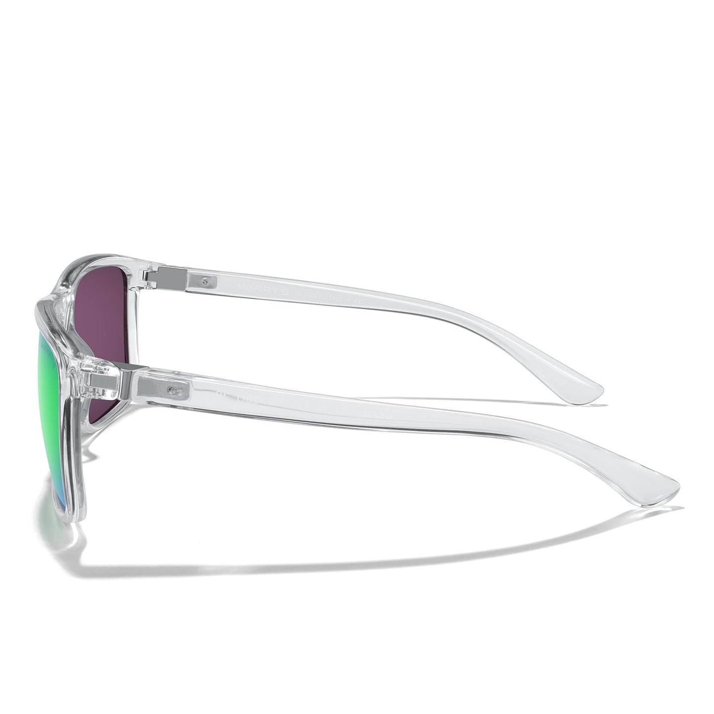 MERRY'S Rectangular Polarized Sports Sunglasses for Men Women Cycling Driving Fishing UV400 Protection S8225