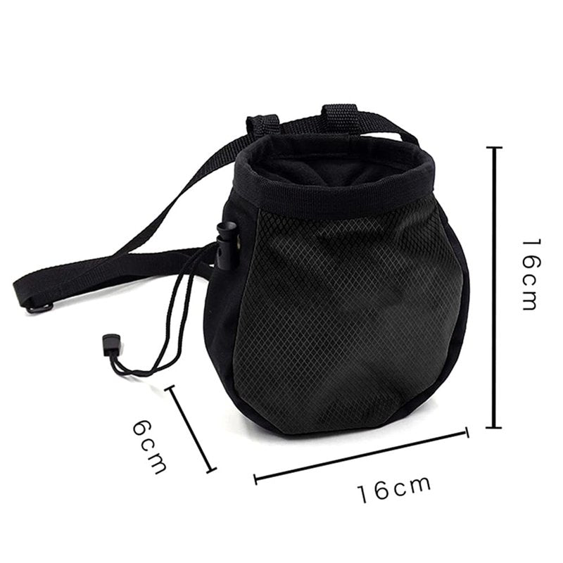 YERGOFE Climbing Chalk Bag - Small Chalk Bag Bouldering for Rock Climbing Chalk Pouch - Blue