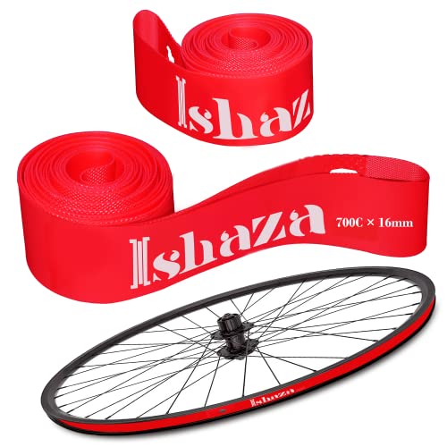 Bicycle Rim Strip 26" x 20mm - Pack of 2 Red Tubeless Liner 700C x 16mm