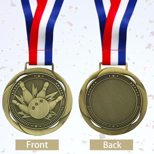 Bowling Medals - 3 Inch Championship Medal with Neckband
