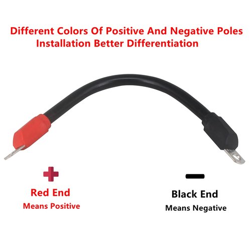 HKOO Golf Cart Battery Cable 4 Guage Golf Cart Battery Cable Wiring Set for EZGO TXT Medalist 1994-Up Models(Set of 5)
