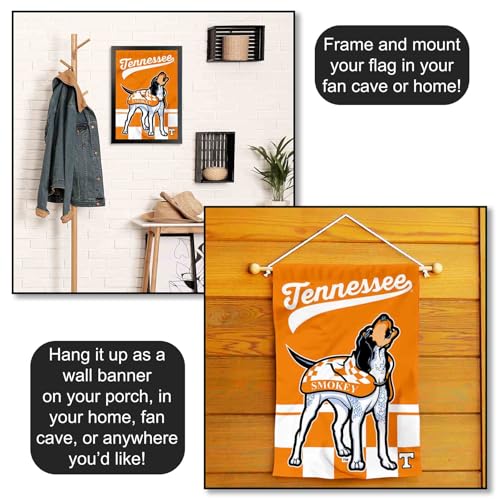 Tennessee Volunteers Double Sided Garden Flag - 12.5 x 18 in