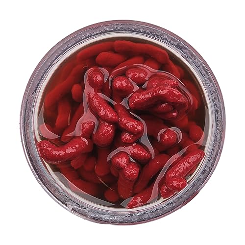 Soft Plastic Maggot Fishing Baits - Scented Freshwater Lure - Red Wiggler