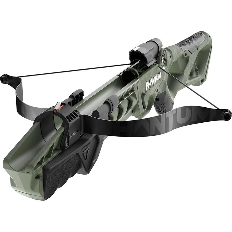 Barnett Phantum Series Suction Crossbow, Pump Action Suction Dart Crossbow Flies Over 30 Feet, Safe Indoors & Out, Ages 12+, Full Size, OD Green