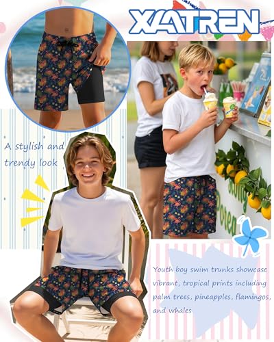 Boys Quick Dry Swim Trunks - Lightweight & Comfortable