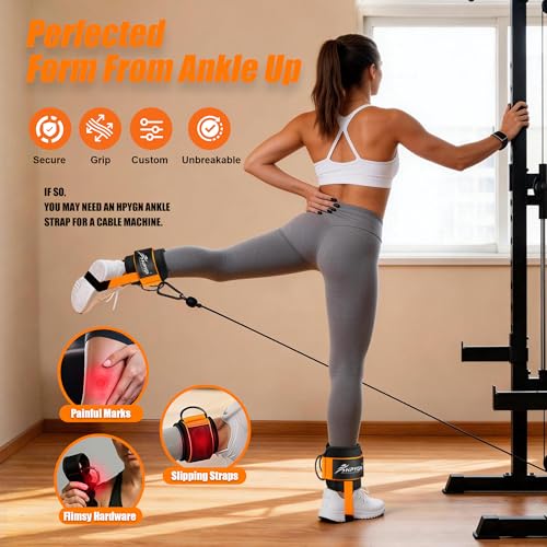 Adjustable Padded Ankle Strap for Cable Machine Workouts