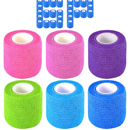 Self-Adherent Cohesive Bandages 2" x 5 Yards - 6 Color Pack