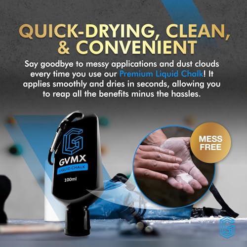 GVMX 100ML Liquid Chalk for Gym & Climbing – Long Lasting, Mess-Free Grip Enhancer