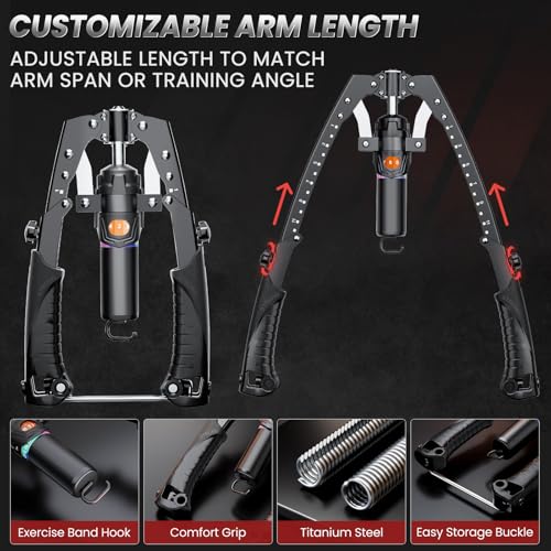 Adjustable Twister Arm Trainer - 3 in 1 Hydraulic Workout Equipment - Black