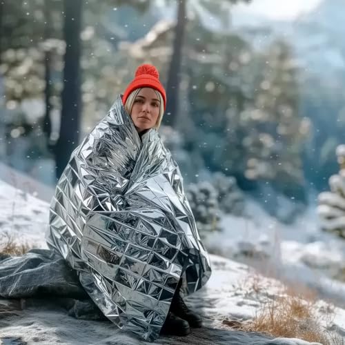 Emergency Survival Blankets - 6 Pack for Winter Preparedness