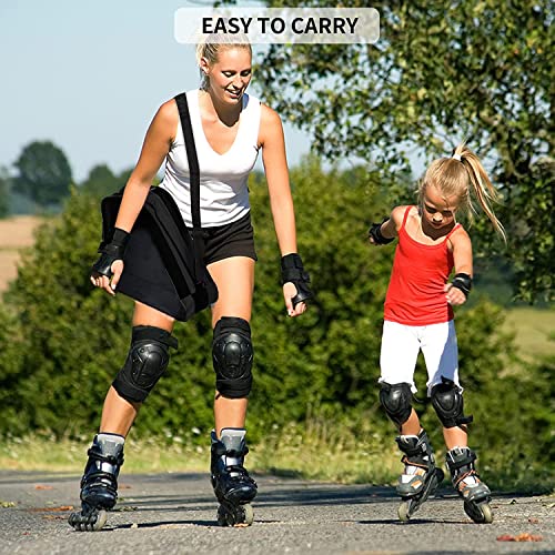 Breathable Roller Skate Bag with Large Pockets - Black