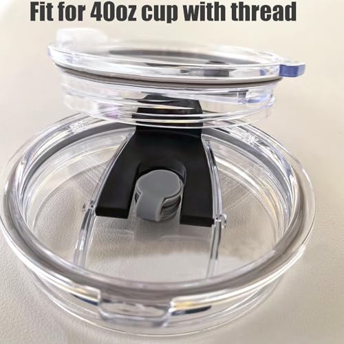 40 oz Replacement Tumbler Lid for Stanley Adventure Quencher - Black