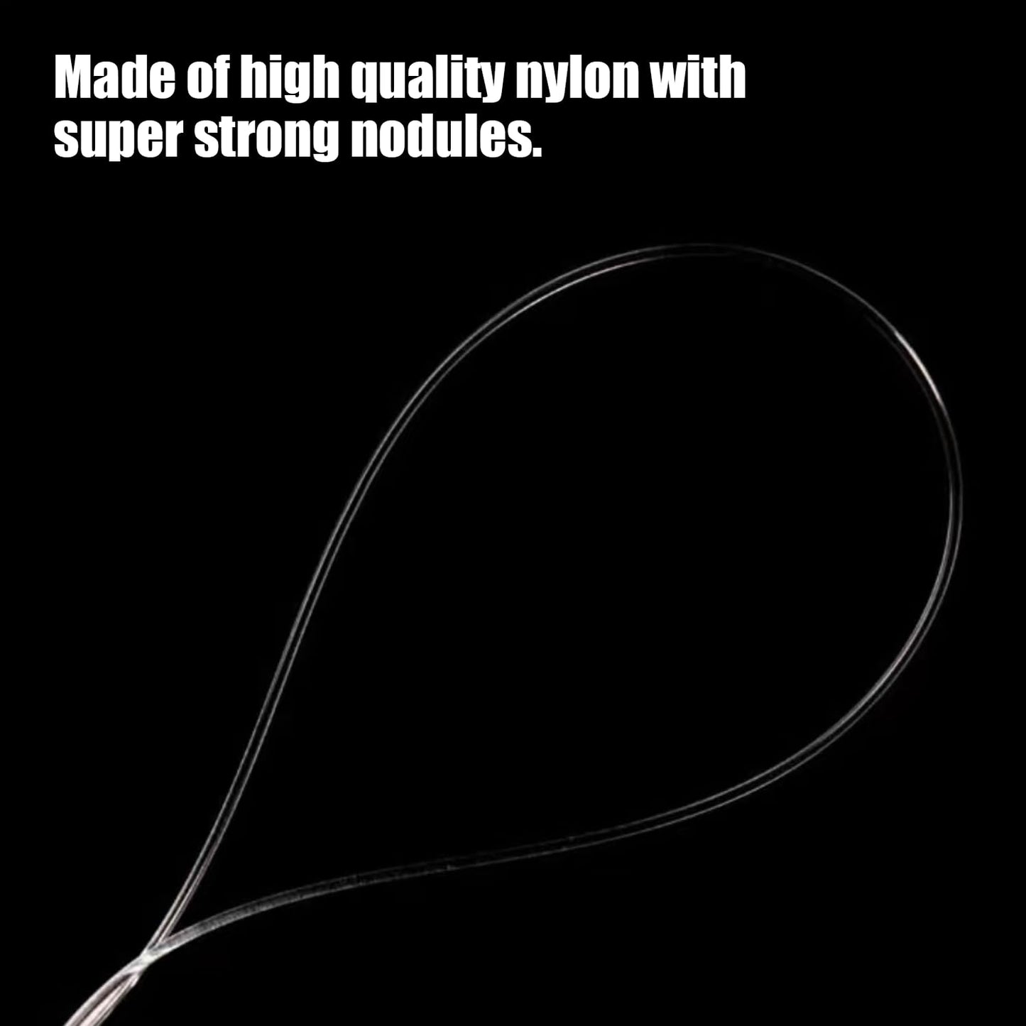 Clear Hanging Wire 0.8mm, 656FT Strong Fishing Line, Invisible Nylon Thread with 120 Pcs Aluminum Crimping Sleeves for Hanging Christmas Ornaments, Picture, Beading Sewing, Jewelry Making and Crafts
