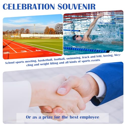 Gold Award Medals Set - 6 Pcs with Ribbons for Sports Events