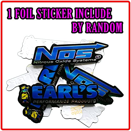 Motorsport Vinyl Decals Stickers - 6 Pack for Cars & Bikes