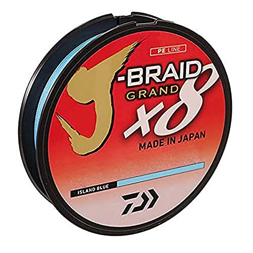 Daiwa J-Braid Grand 8 X 300 Yds 40 lb Island Blue Fishing Line
