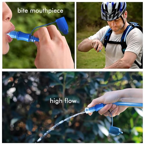 1.5L Hydration Bladder - BPA-Free Leak Proof Water Reservoir - Blue