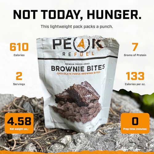 Fudge Brownie Bites - Freeze-Dried Camping Snack, 1 Pouch