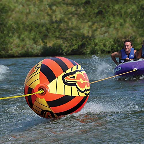 Towable Tube Ball with 60ft Rope - Standard Ball, 4100 lb Strength