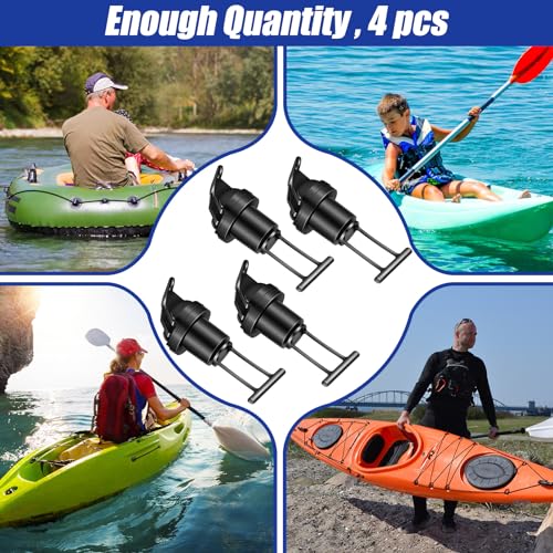 Landical Classic Style Kayak Drain Plugs 3/4 Inch - 4 Pack