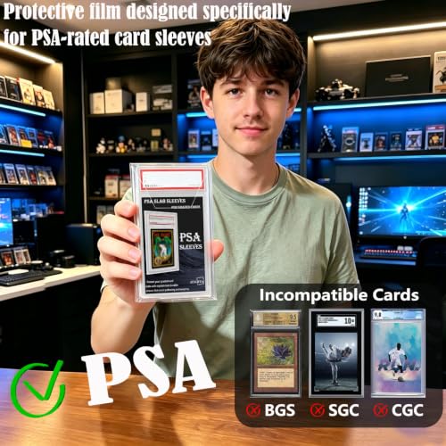 150 Pack PSA Slab Sleeves - Ultra Clear, Dust-Proof, Acid-Free