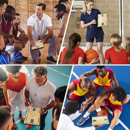 Foldable Basketball Coaching Board with Magnetic Markers