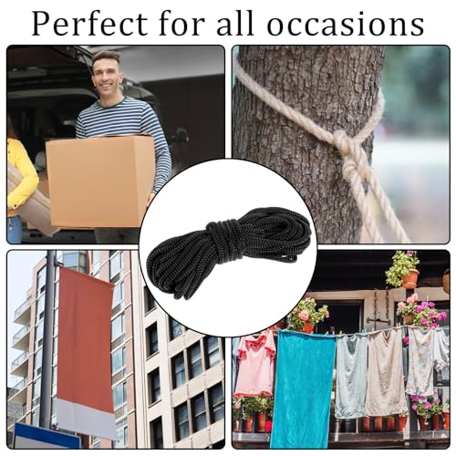 Trampoline Net Connection Rope - 6 Pieces, 16 Feet, Nylon