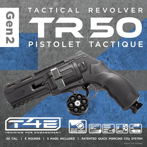 T4E TR50 Gen 2 Revolver .50 Caliber Training Pistol Paintball Gun Marker