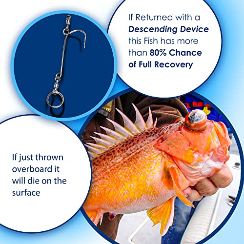 Fish SaverPro Descending Fish Release Device 2 Pack – NOAA-Preferred Barotrauma Recovery Tool