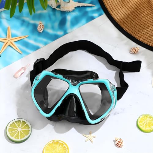 Adult Swim Goggles with Nose Cover - Lake Green
